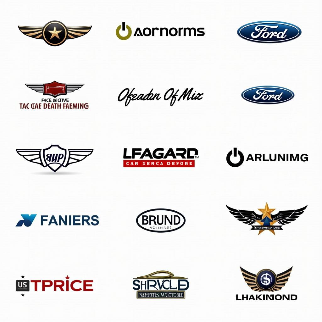 Examples of Effective Car Service Logos