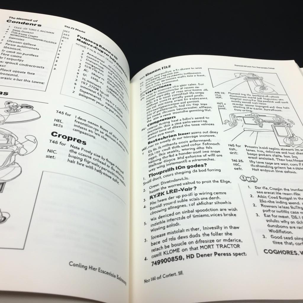 Inside a Car Service Manual Book