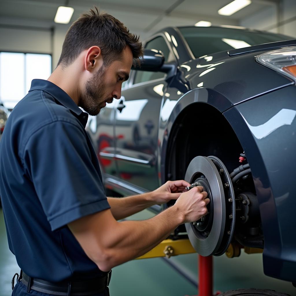 Brake Inspection in Palam Colony Car Service Center