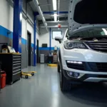 Modern Car Service Garage Interior in Plymouth