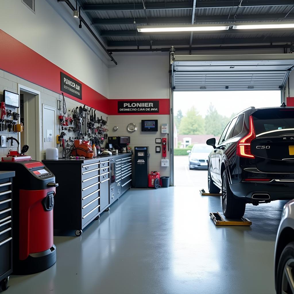 Modern Car Service Garage Interior in Portishead