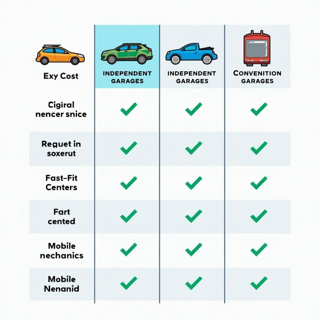 Comparing Different Car Service Providers