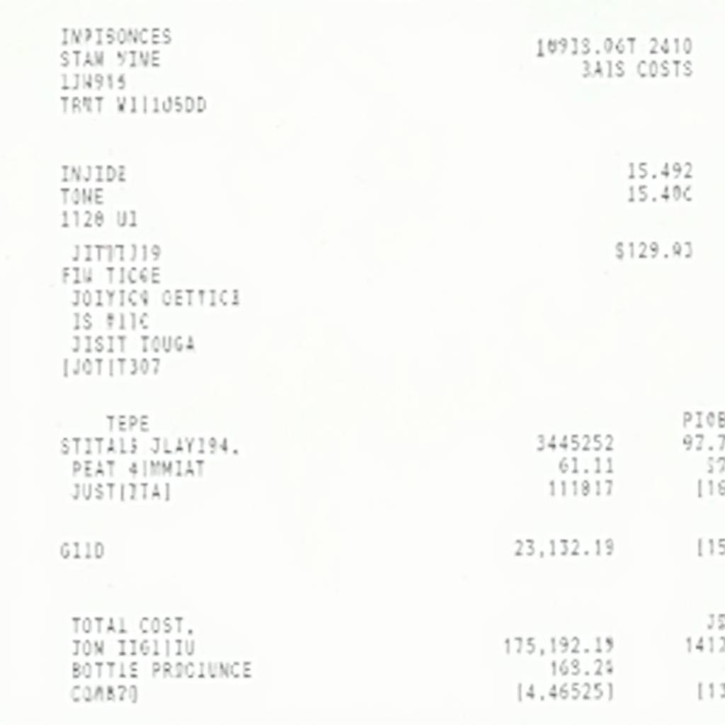 Car Service Record Example Invoice