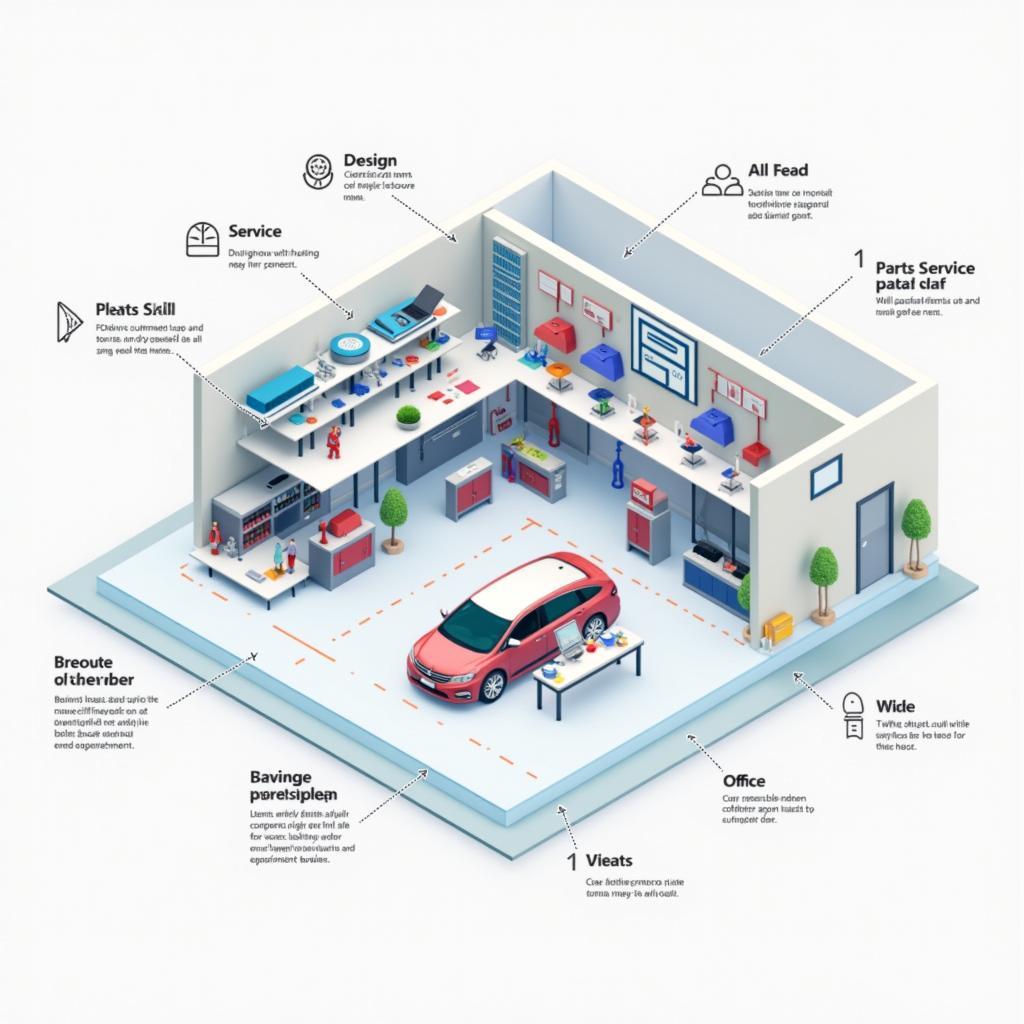 Efficient Layout and Design of a Car Service Station