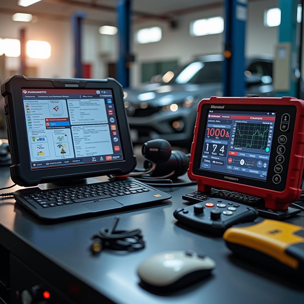 Modern Diagnostic Tools in a Madurai Car Service Station