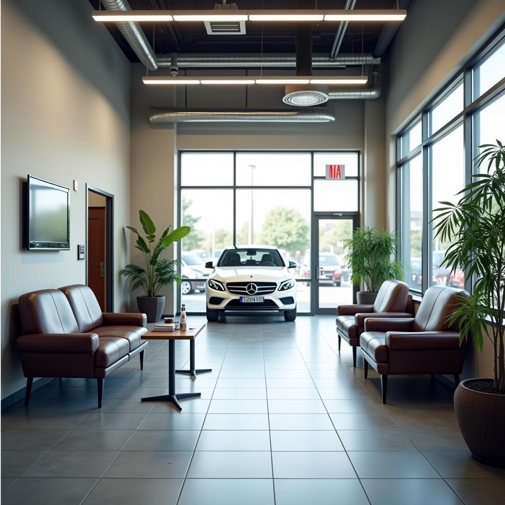 Comfortable Car Service Station Waiting Area