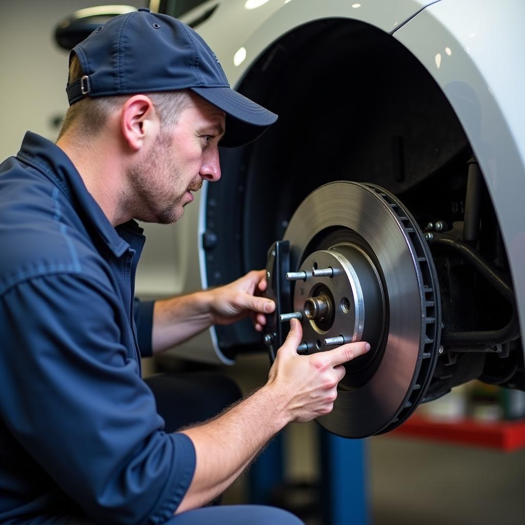 Routine Checks and Replacements During a Car Service in Theale