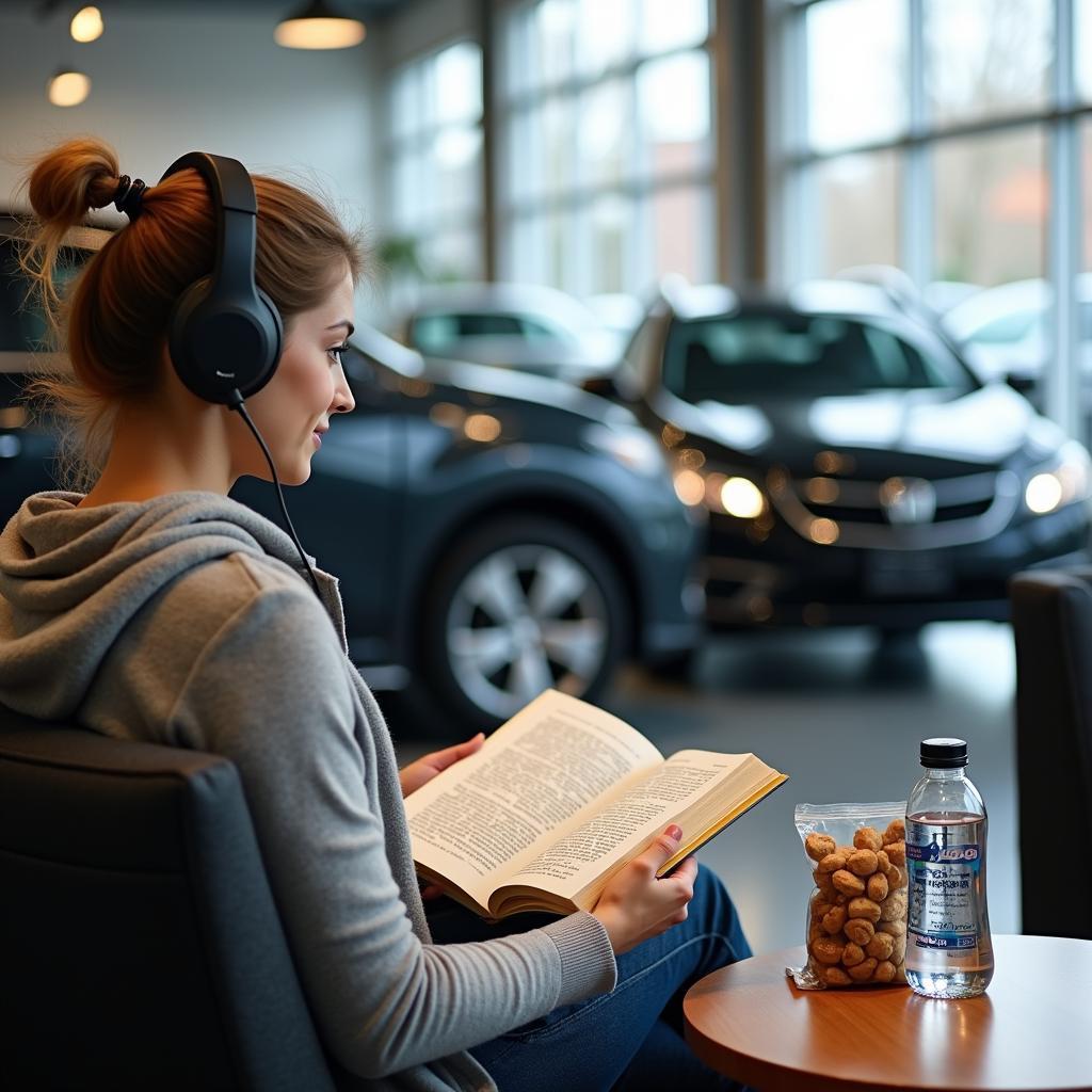 Entertainment and Comfort for Car Service Waiting