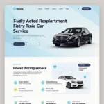 User-Friendly Car Service Website with Ombre Design