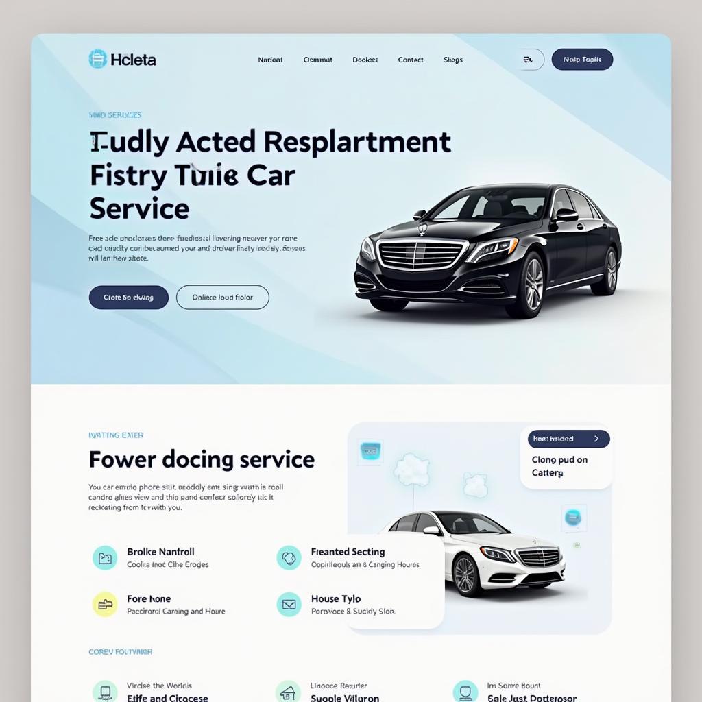 User-Friendly Car Service Website with Ombre Design