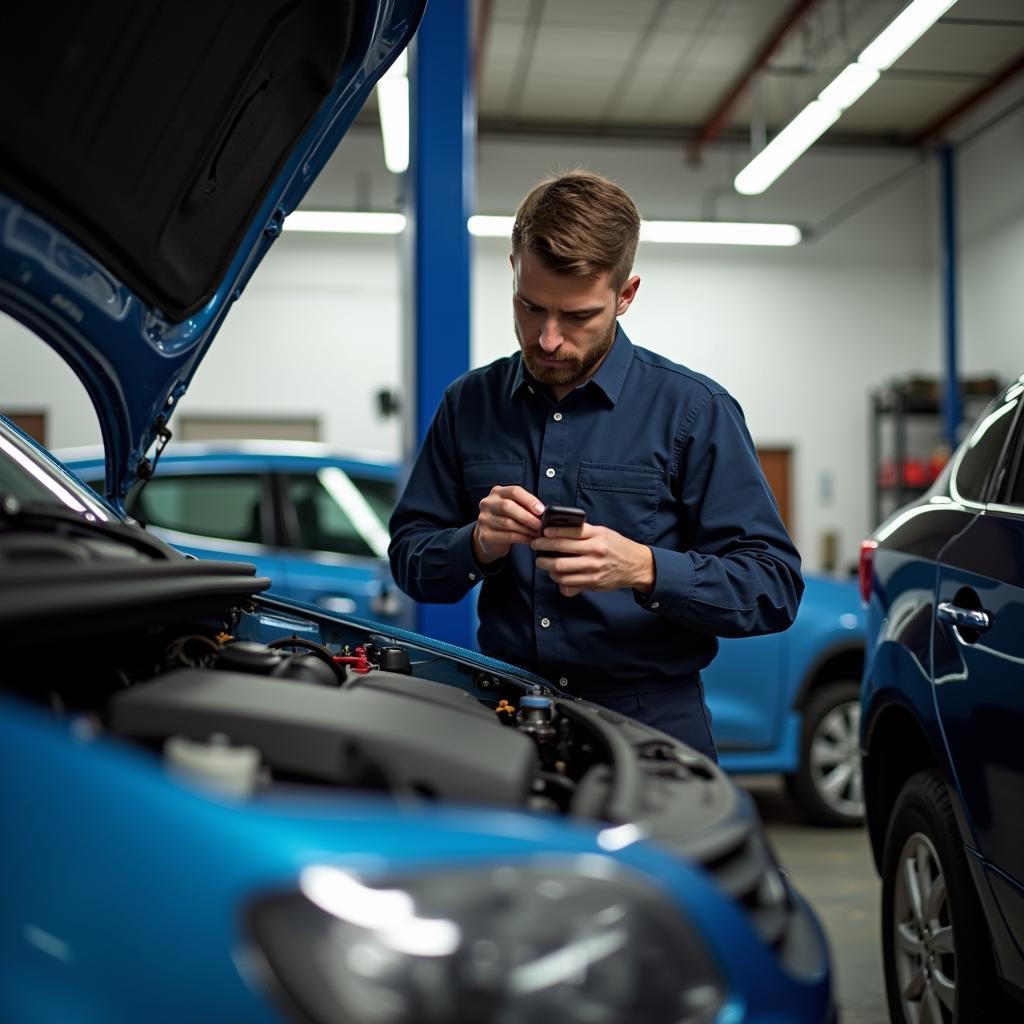 Car Service Whitehall Mechanic Working