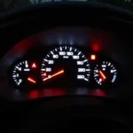 Car Dashboard Showing Warning Lights Indicating Software Crash