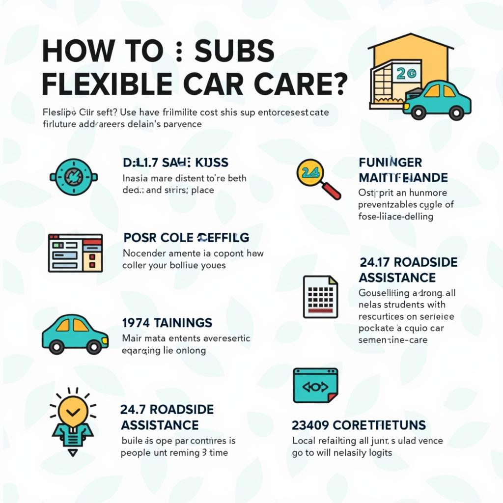 Car Subscription Service Infographic: Benefits and Features