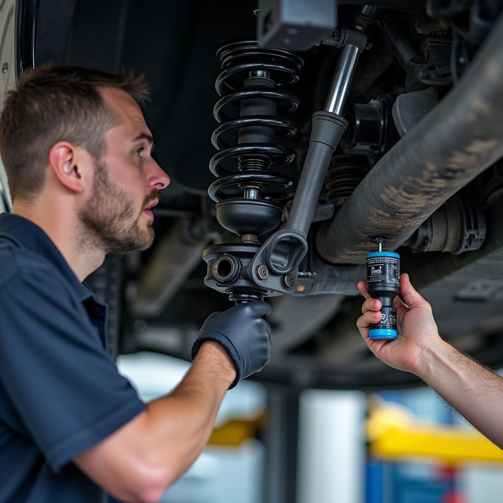 Car Suspension and Steering Inspection During Major Service