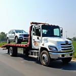 Flatbed tow truck in Mohali