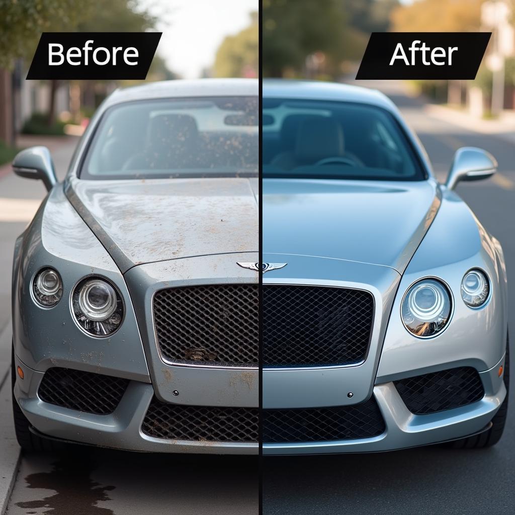 Car Wash and Detailing Before & After