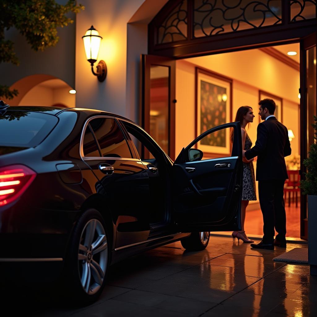 Luxury Casino Car Service Arrival