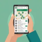 Using a map to locate a Castrol Service Center near your location