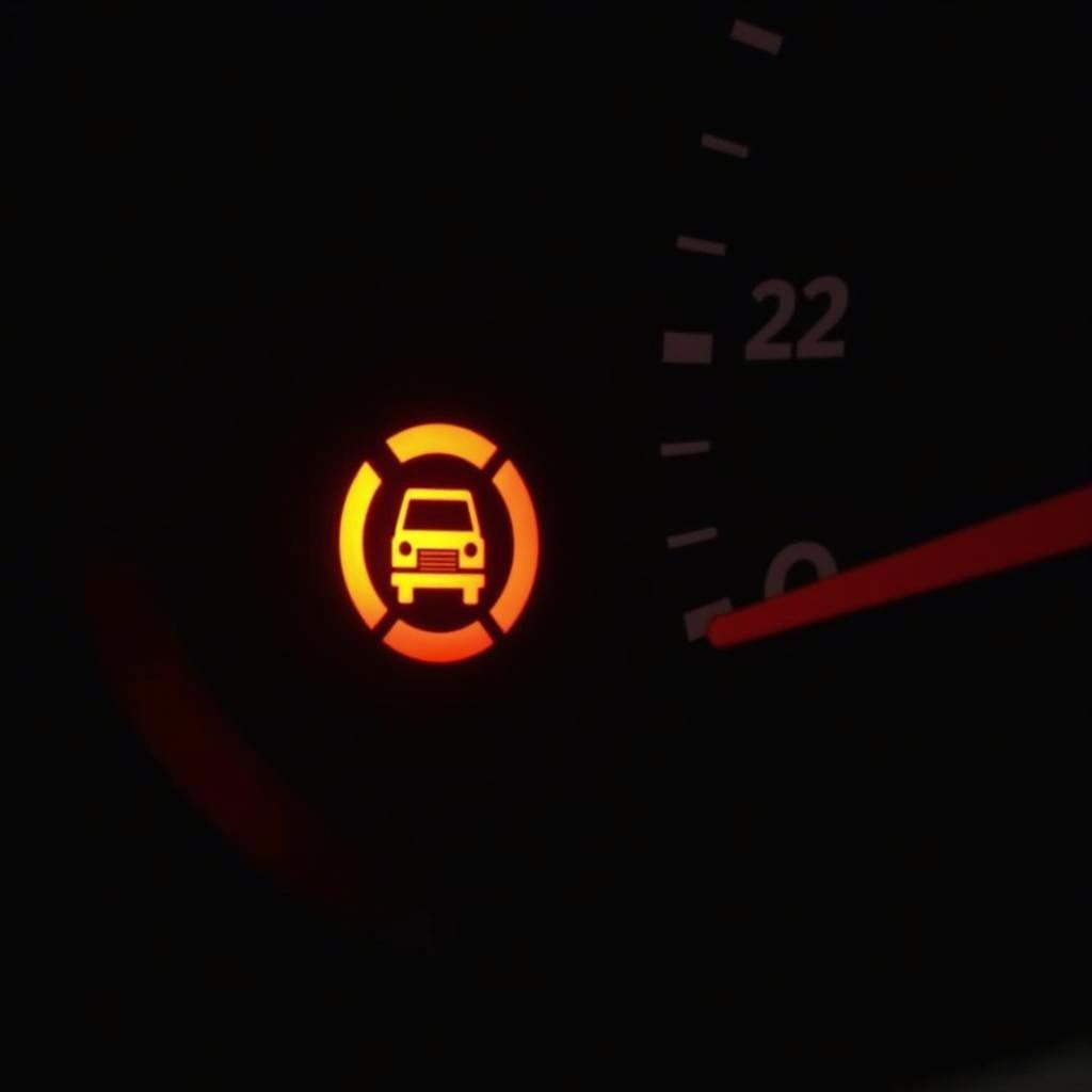 Check Engine Light Illuminated on Car Dashboard