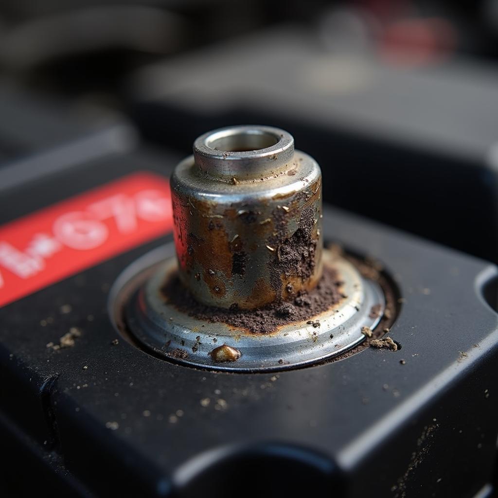 Checking Car Battery Terminals for Corrosion