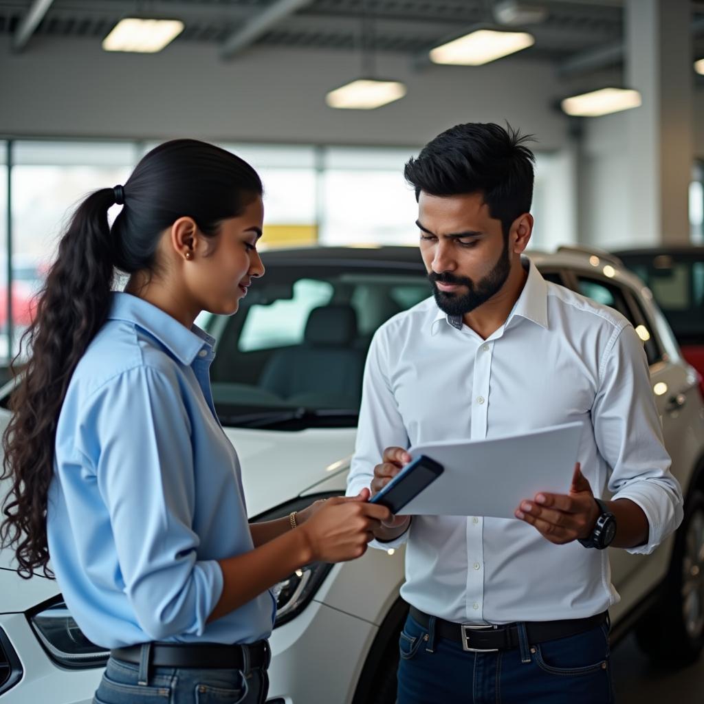 Customer Interaction at a Chennai Car Service Center