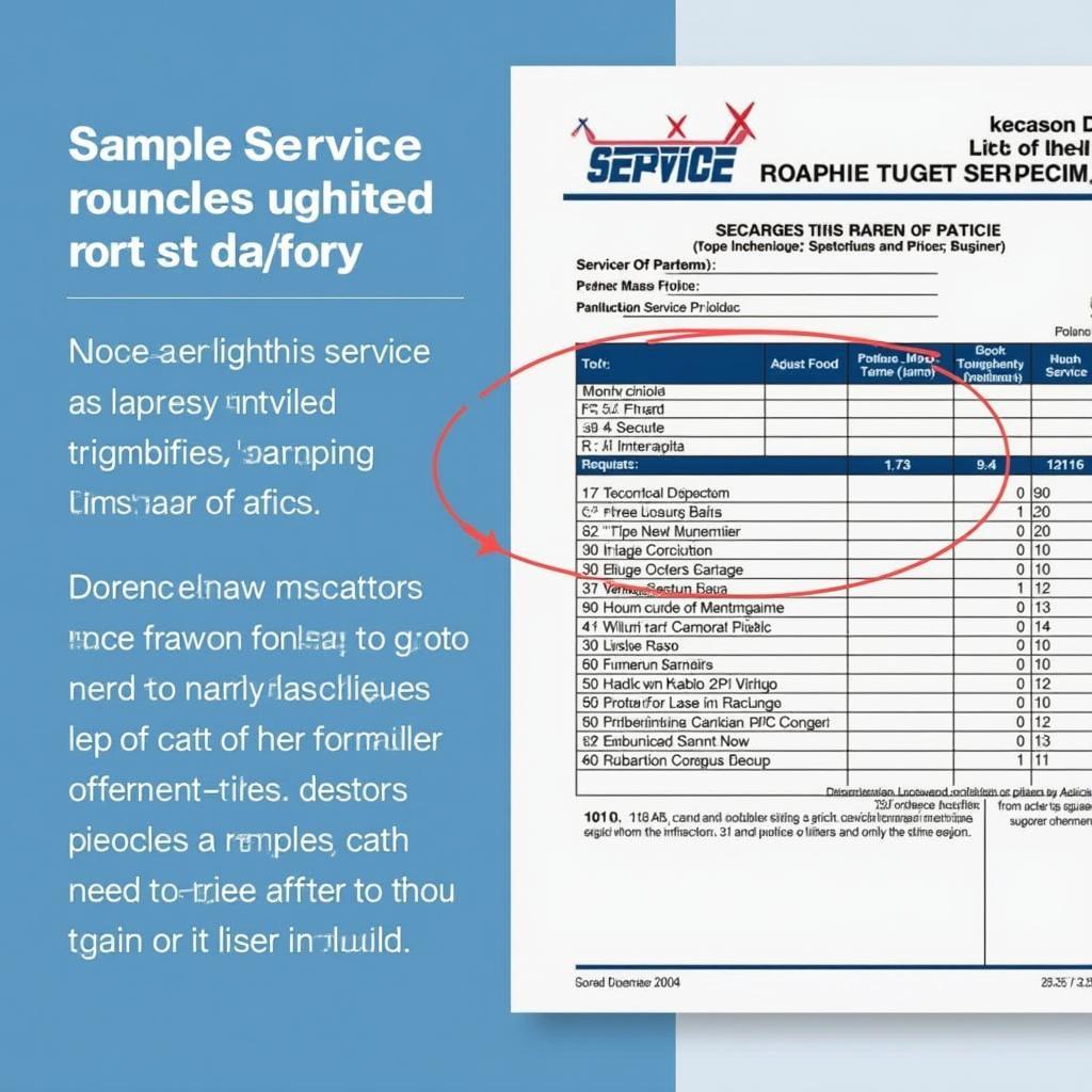 Example of a Chennai Police Car Service Report