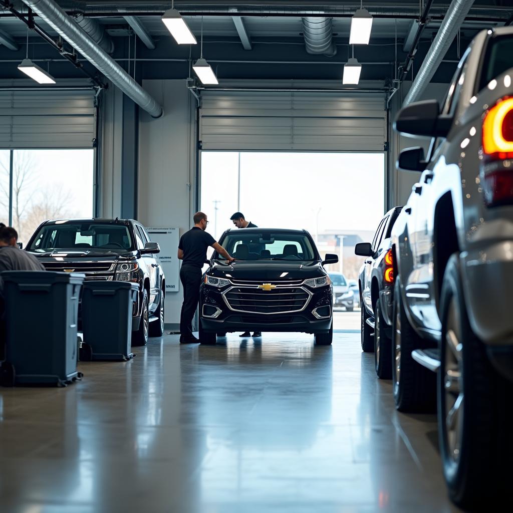 Chevrolet Dealership Service Bay