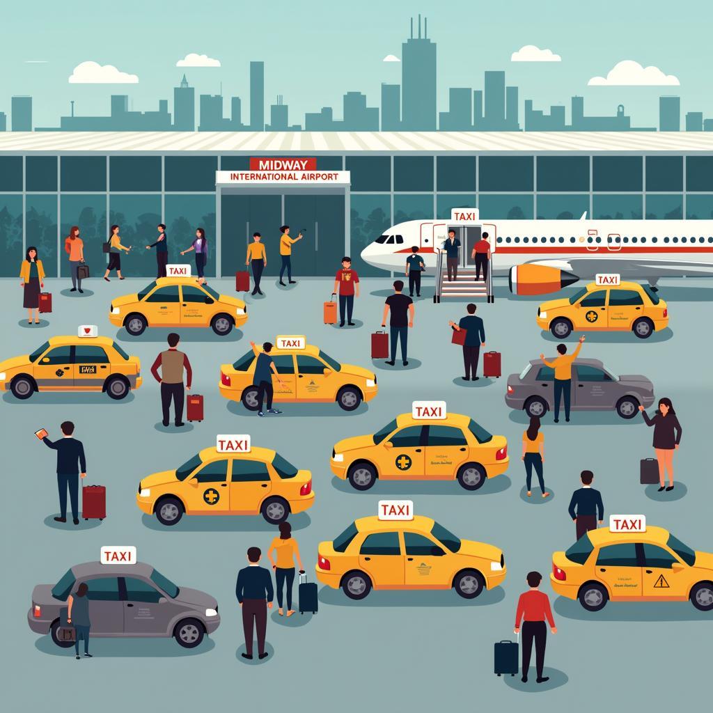 Chicago Airport Taxi Stand