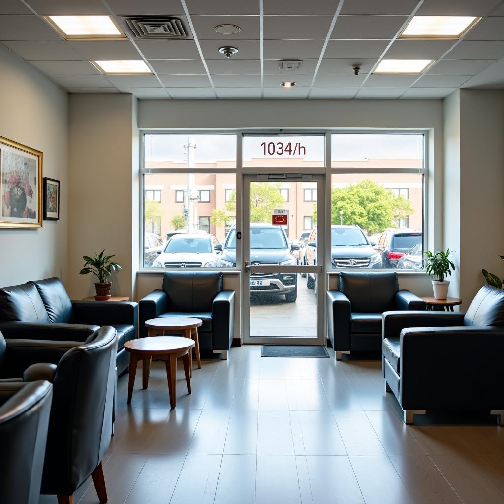 Comfortable Customer Waiting Area in Chichester Car Service