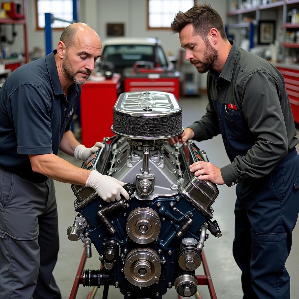 Classic Car Engine Rebuild in Auckland Workshop