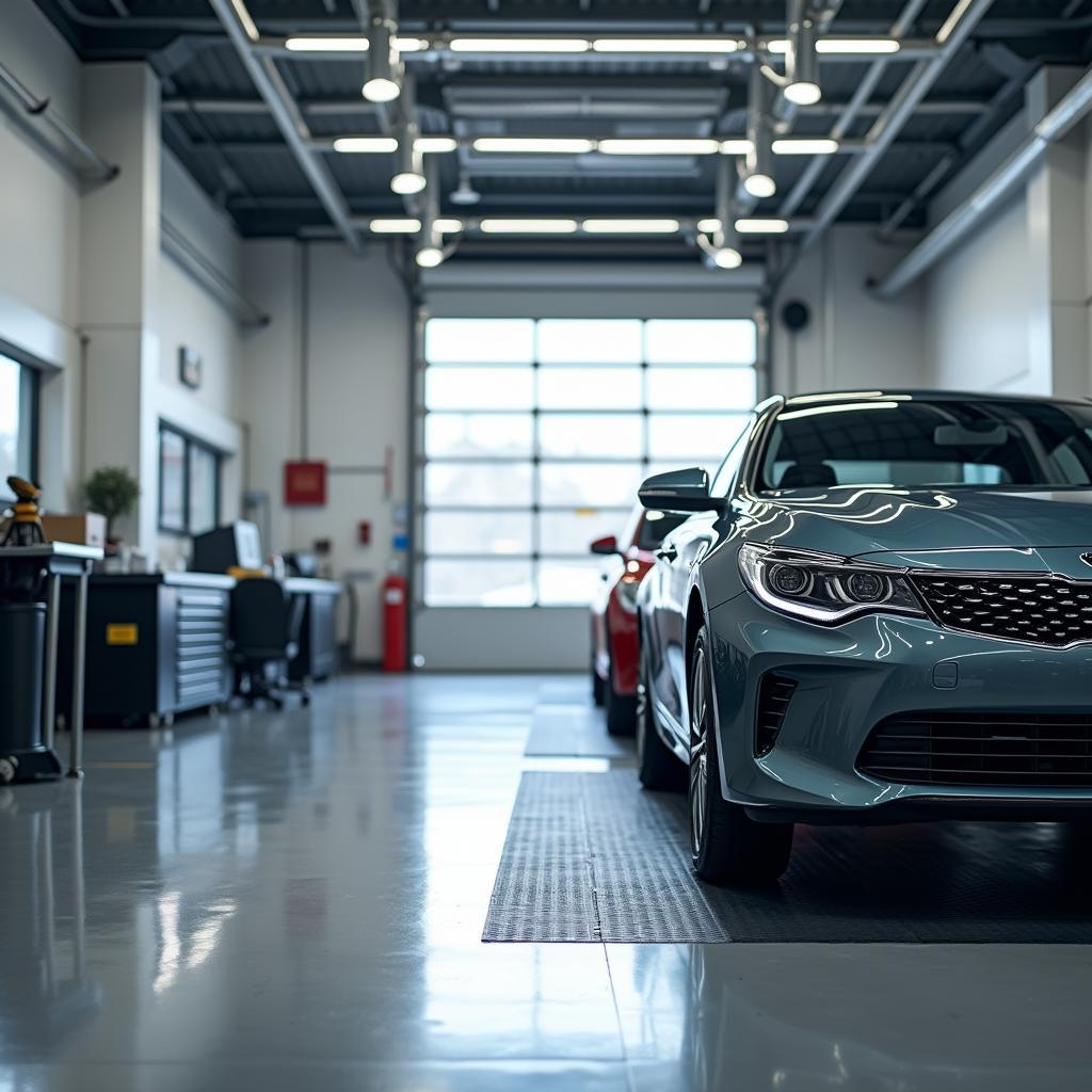 Modern Car Service Facility