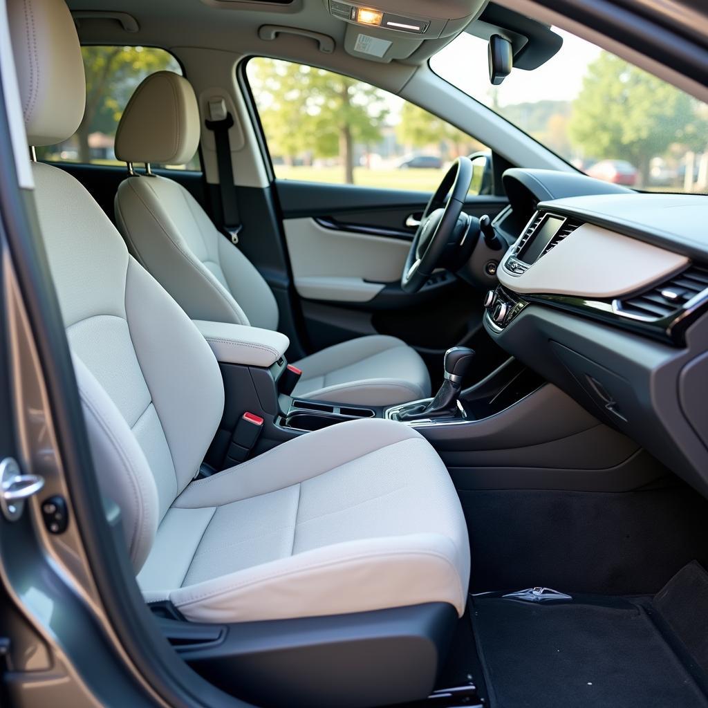 Spotless Car Interior After Professional Vacuuming