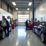 Modern and Clean Auto Repair Shop Interior in Clifton, NJ