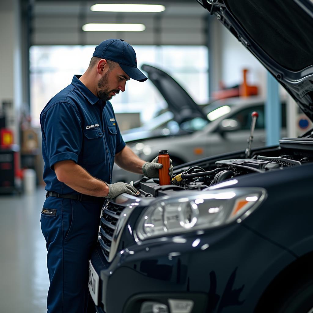 Preventative Maintenance at a Club 8 Car Service Station