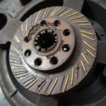 Worn Clutch Disc in Car Service