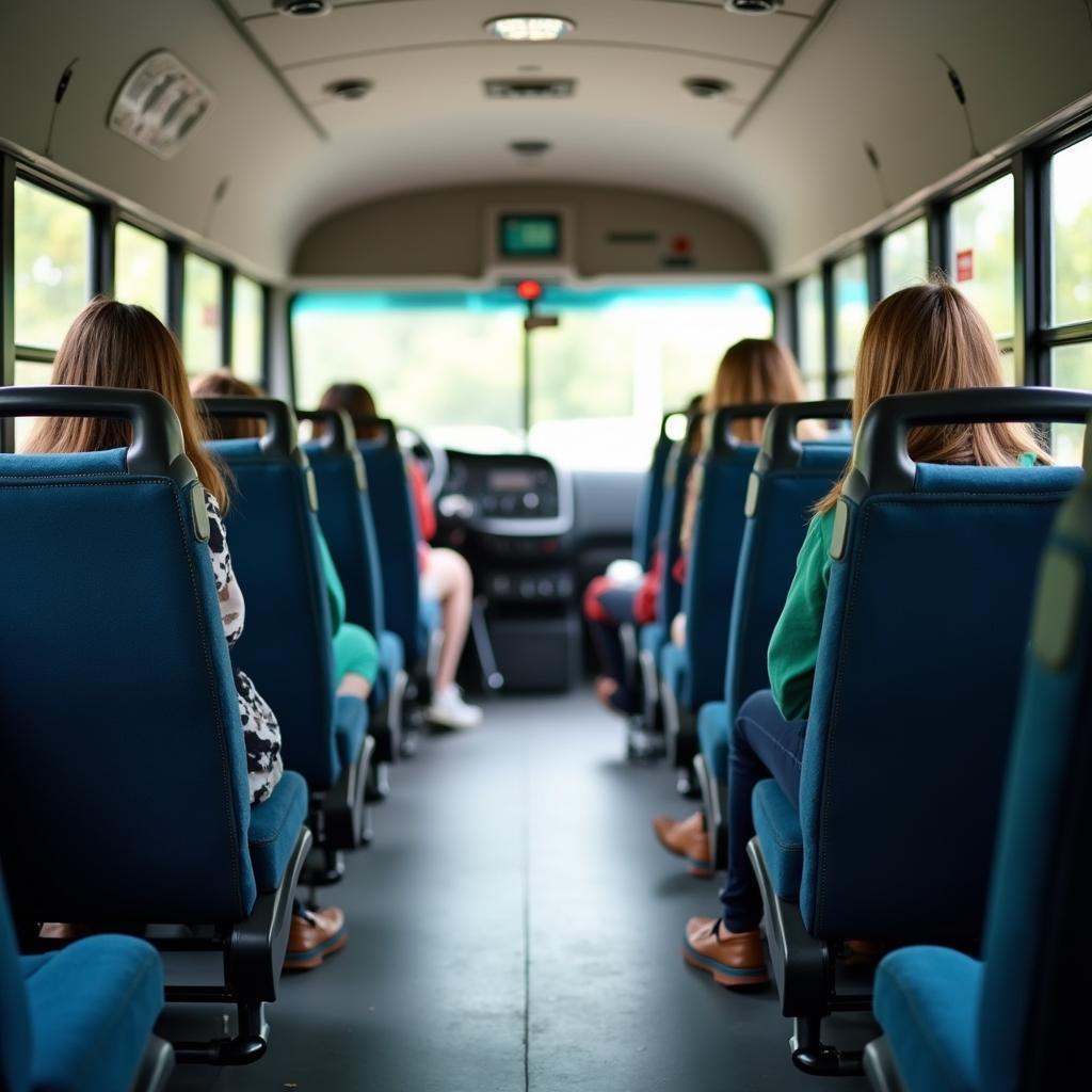 Comfortable Private Car Interior for School Commute