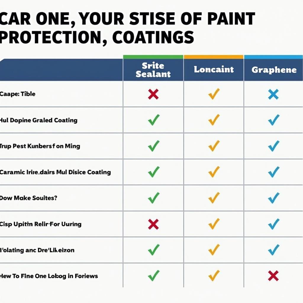 Comparison of Car Paint Protection Coatings