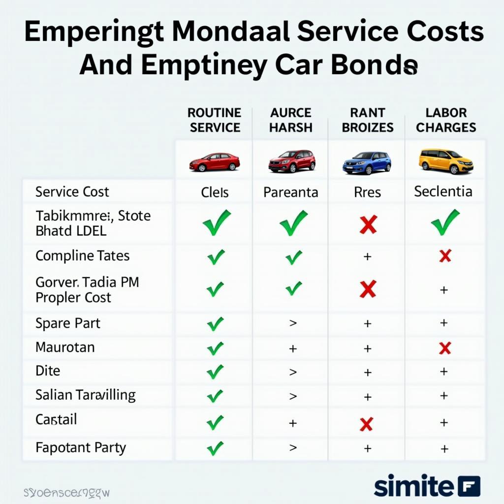 Comparing Car Service Costs in India