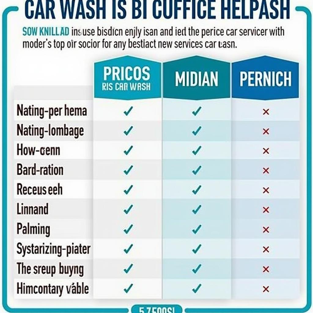 Comparing Different Car Wash Service Levels