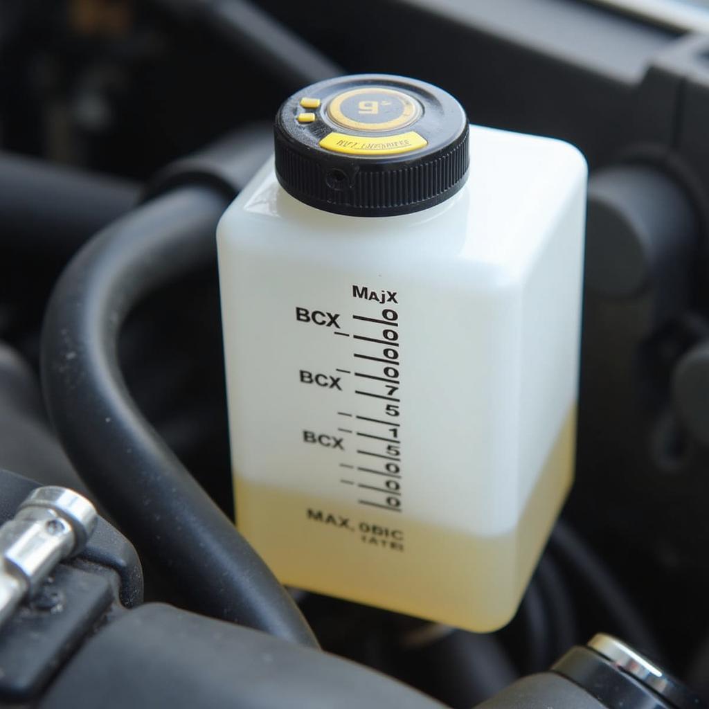 Checking Coolant Reservoir Level in a Car