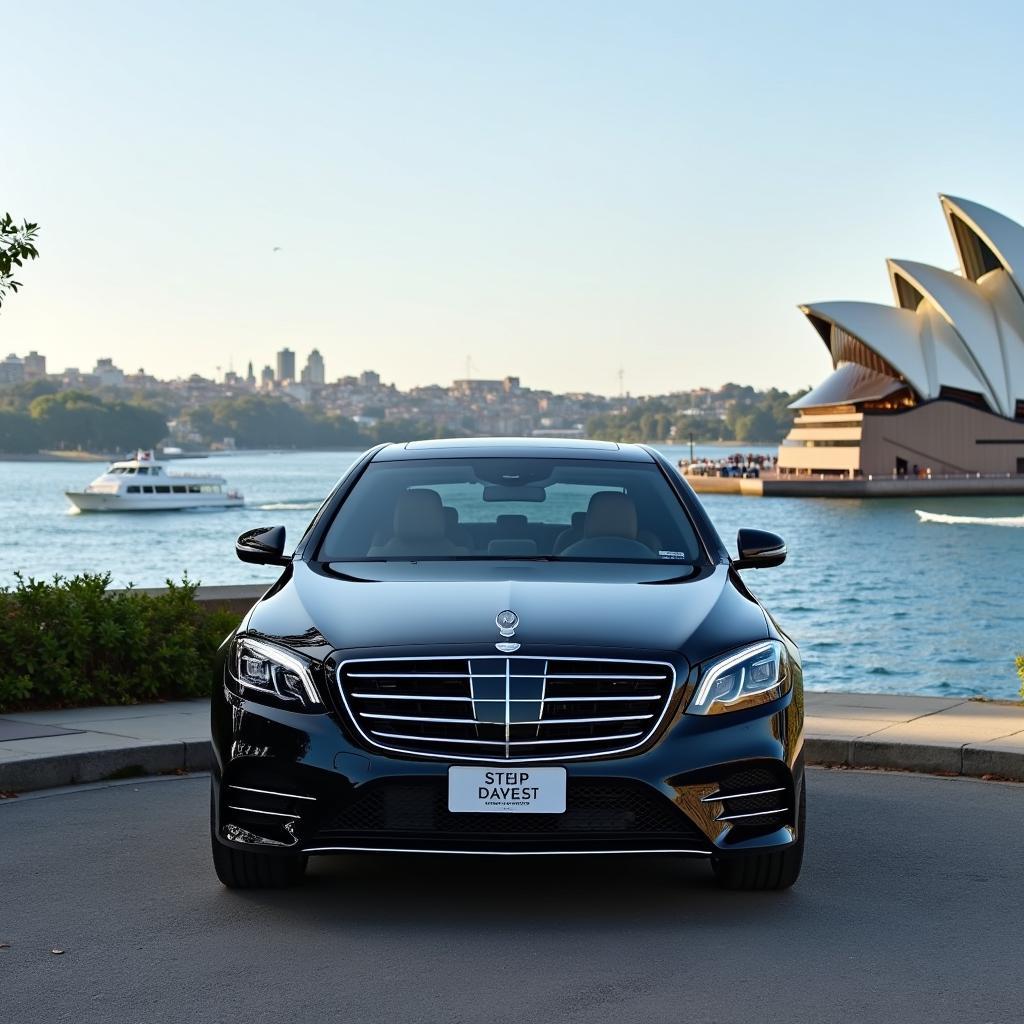 Corporate Car Service in Sydney with Opera House in Background