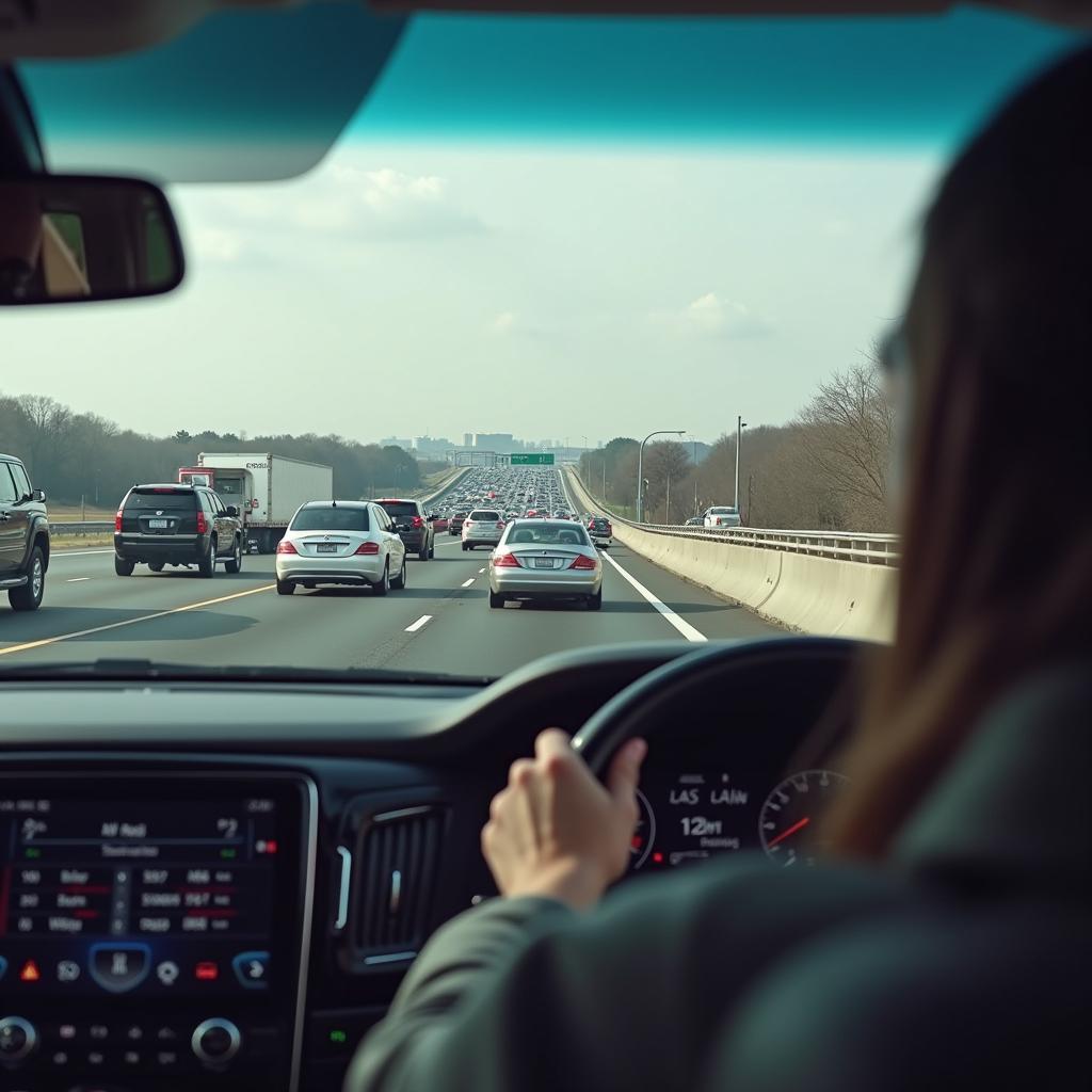 Car Service Navigating Traffic from CT to JFK