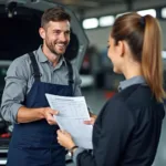 Customer Receiving Car Service Report