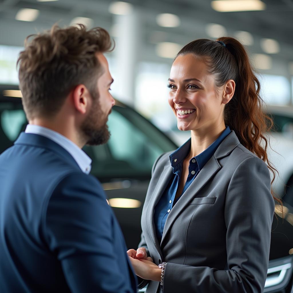 Customer Service Interaction at a Car Service Center