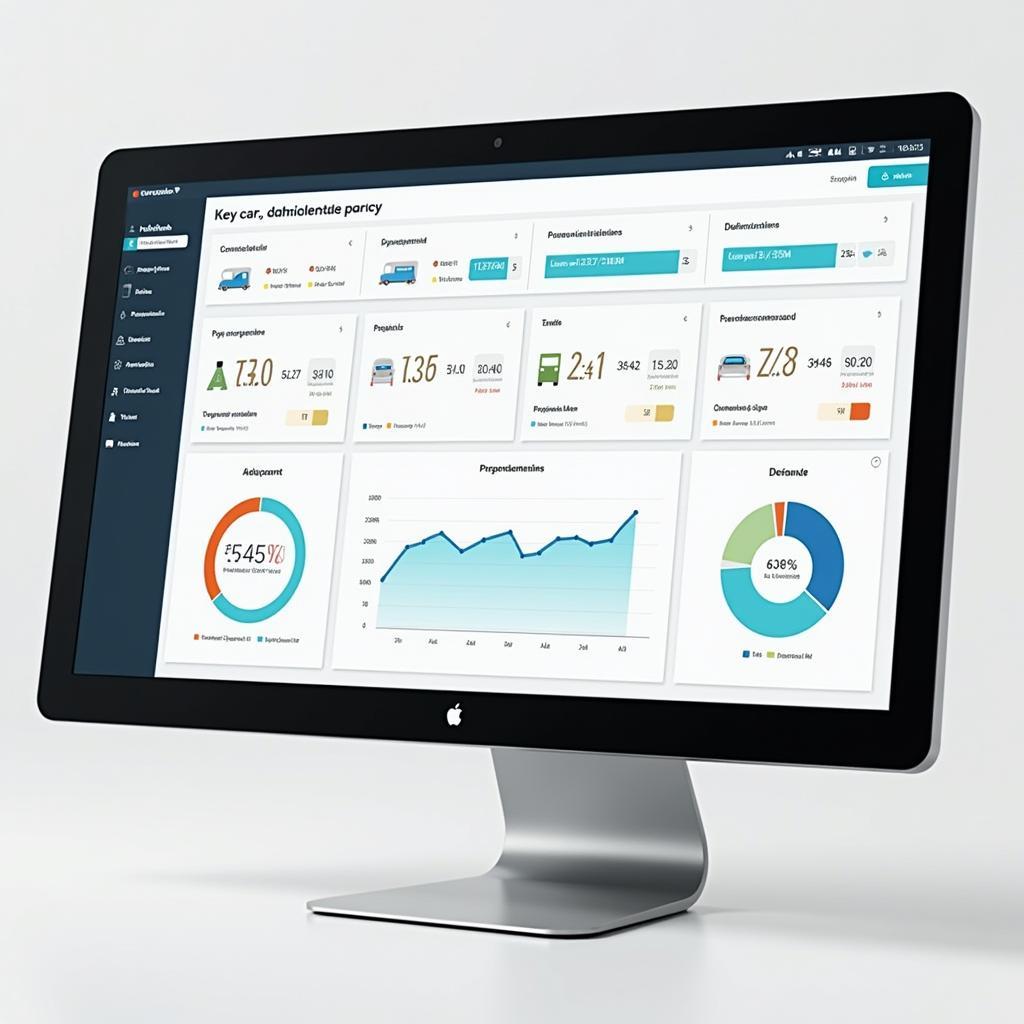 Dashboard Displaying Car Park Analytics Data