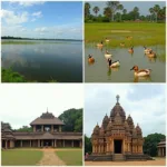 Exploring destinations near Kakinada with a rental car: Hope Island, Coringa Wildlife Sanctuary, and Draksharamam temple.