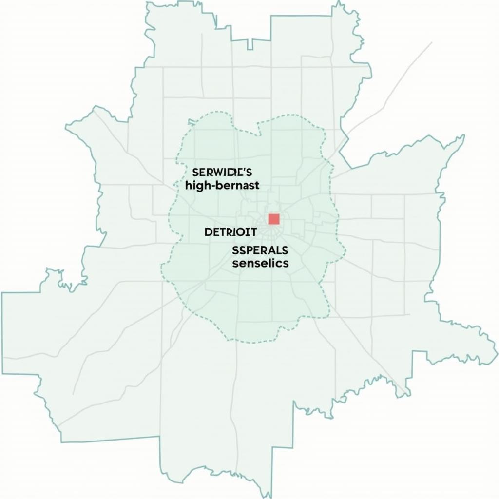 Detroit Metro Car Service Coverage Map