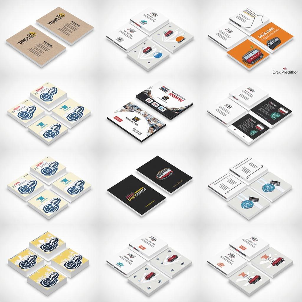 Various Car Service Business Card Templates