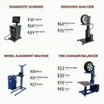 Different Car Servicing Machine Types and Price Ranges