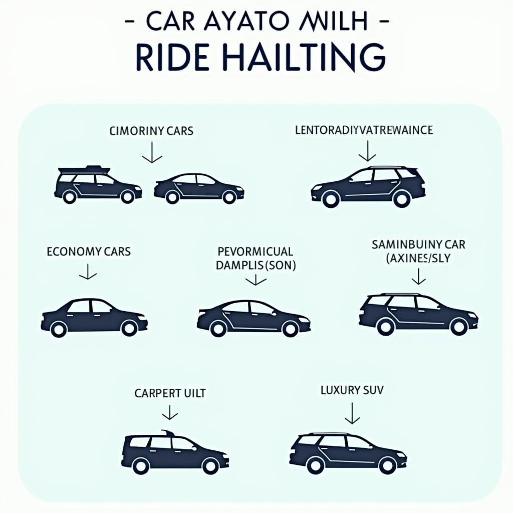 Different car types available for ride services